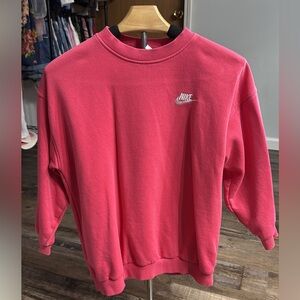 Nike Sweatshirt Youth Medium | Oversized Fit | Pink Crewneck